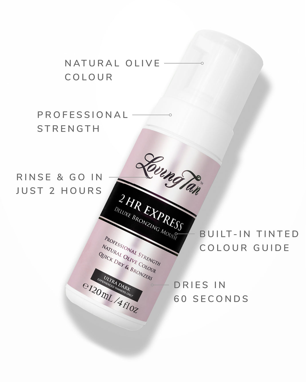 2HR EXPRESS MOUSSE - ULTRA DARK-TANNING-LOVING TAN-O/S-Billini