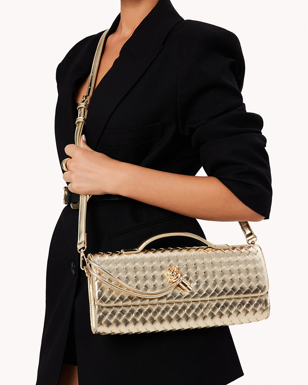 ALICE CLUTCH BAG - GOLD METALLIC-Handbags-Billini-Billini