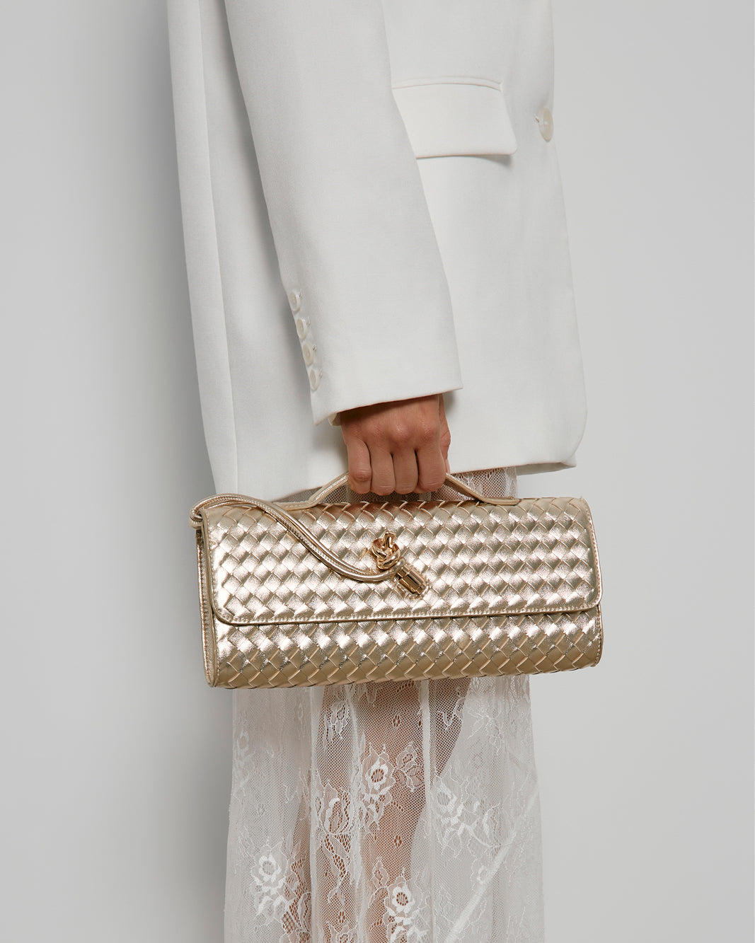 ALICE CLUTCH BAG - GOLD METALLIC-Handbags-Billini-Billini