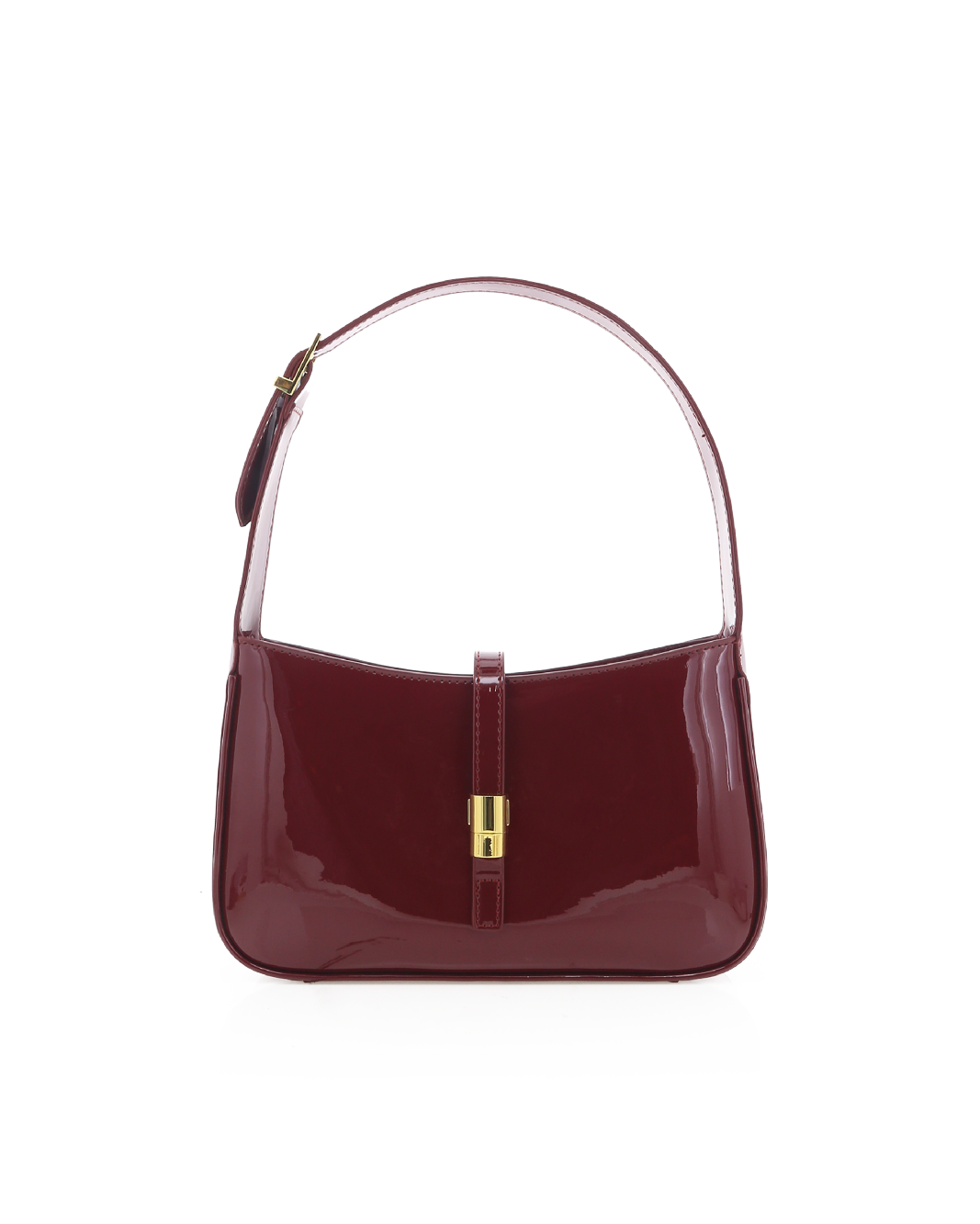 CLARA SHOULDER BAG - CHERRY RED PATENT-Handbags-Billini-Billini