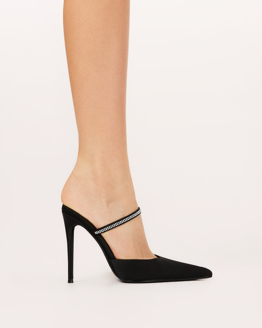 GIANELLA - BLACK SATIN-PUMPS-Billini-Billini