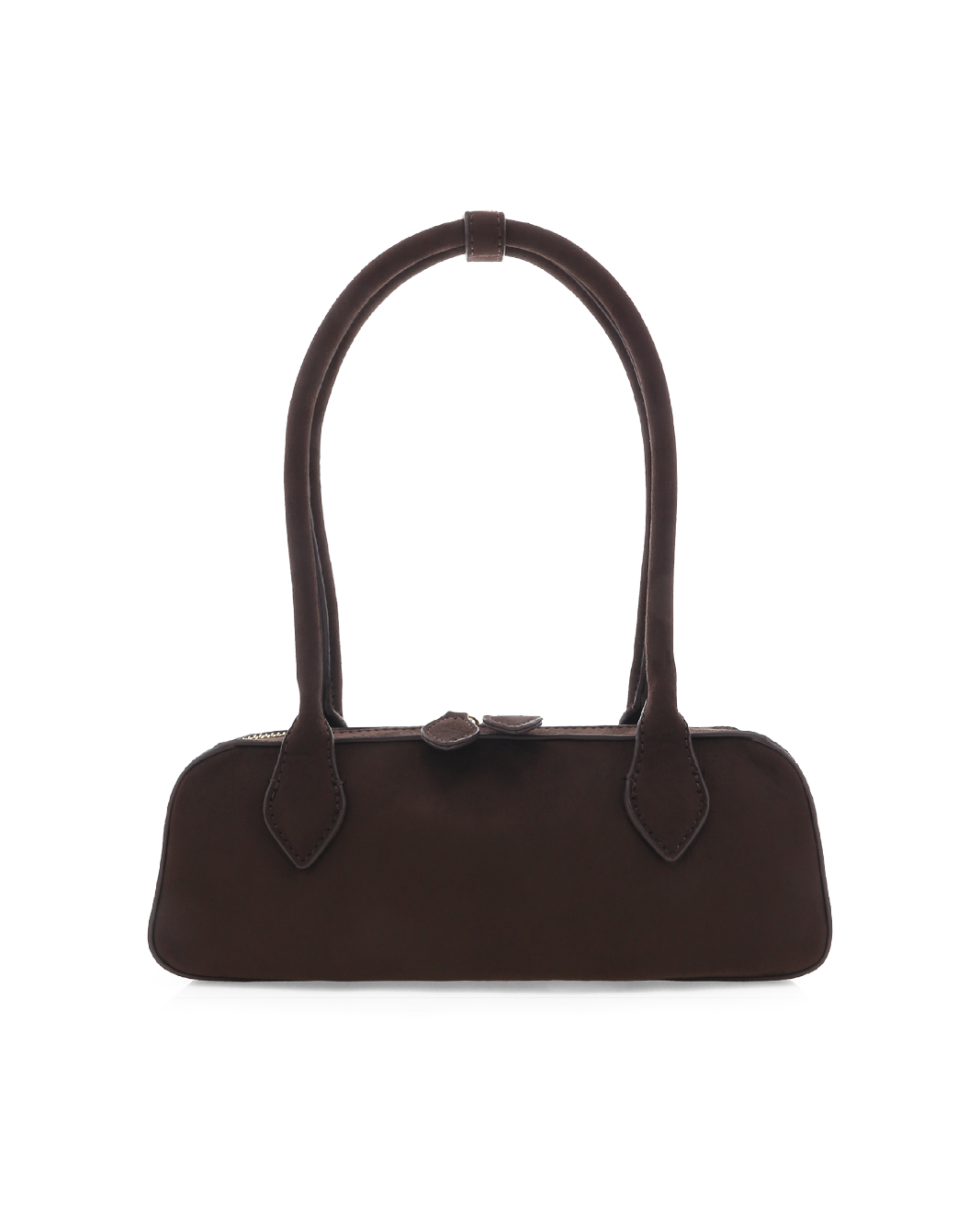 GIA SHOULDER BAG - DARK CACAO SUEDE-Handbags-Billini-Billini