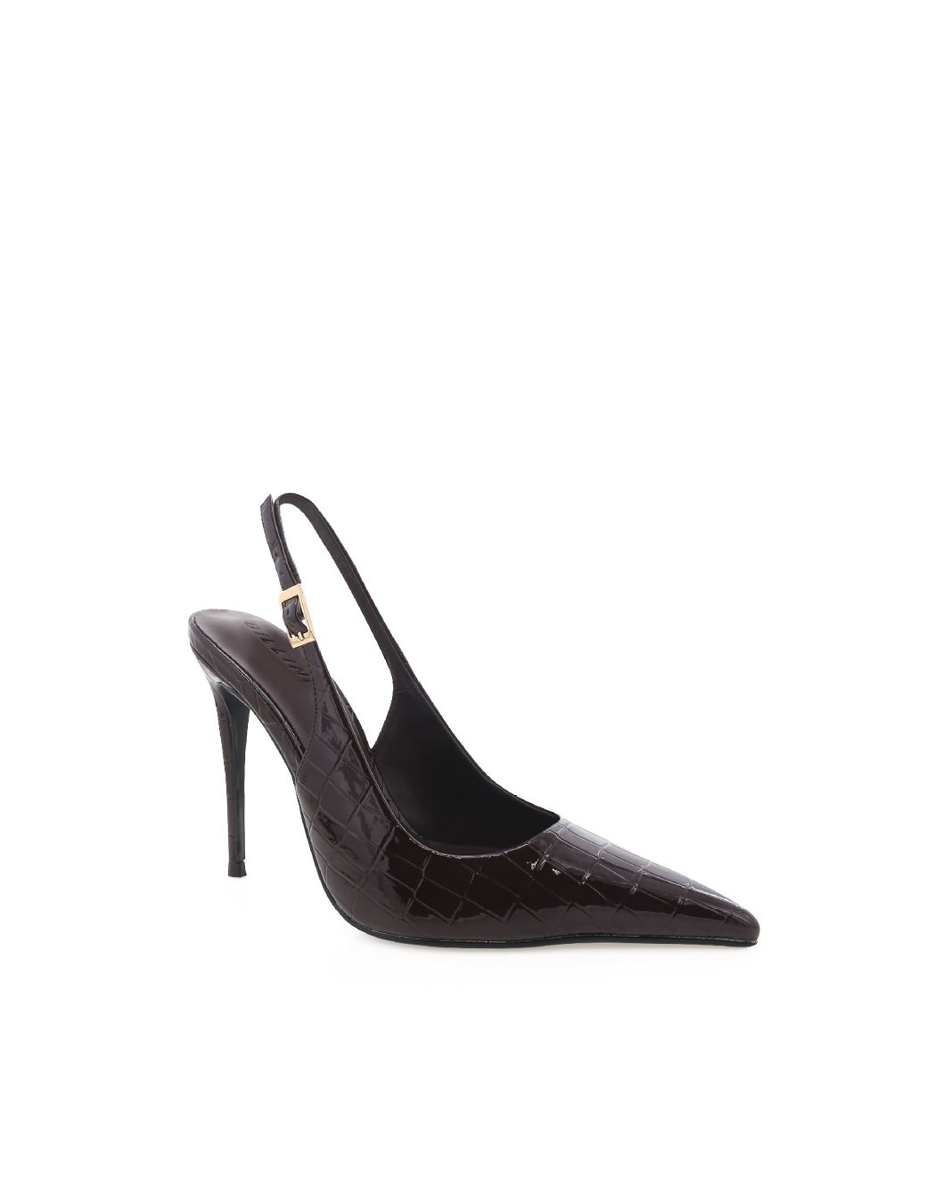 GIOVINA - DARK CACAO PATENT CROC-PUMPS-Billini-Billini