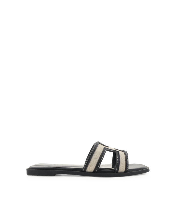 GORDY - WHEAT LINEN-BLACK-Sandals-Billini-Billini