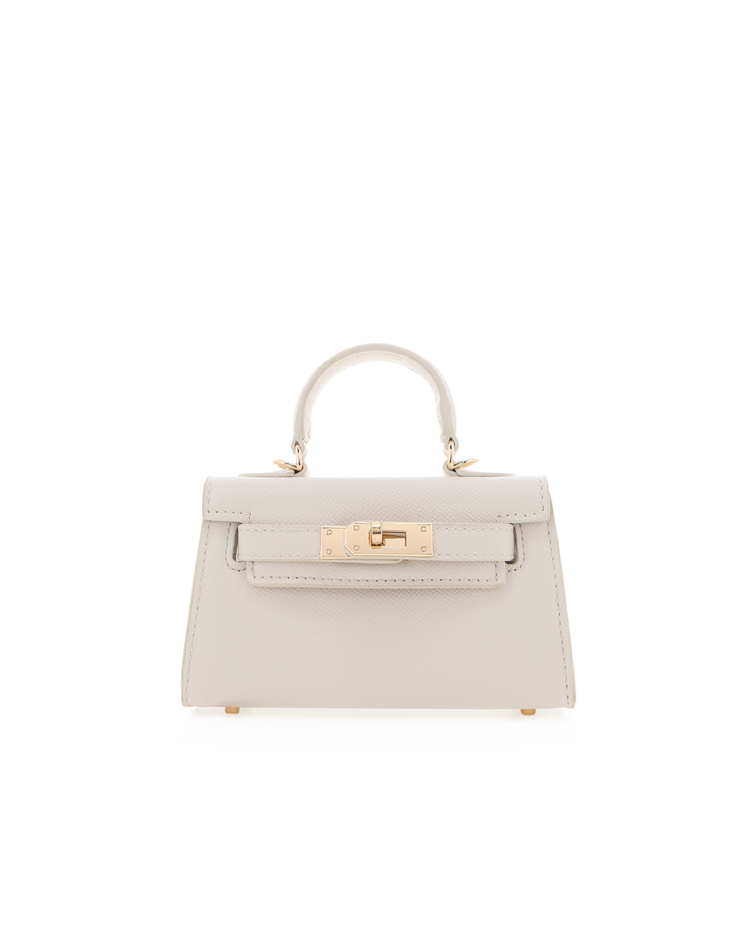 HARIETTE MINI HANDLE BAG - BONE SAFFIANO-Handbags-Billini-Billini