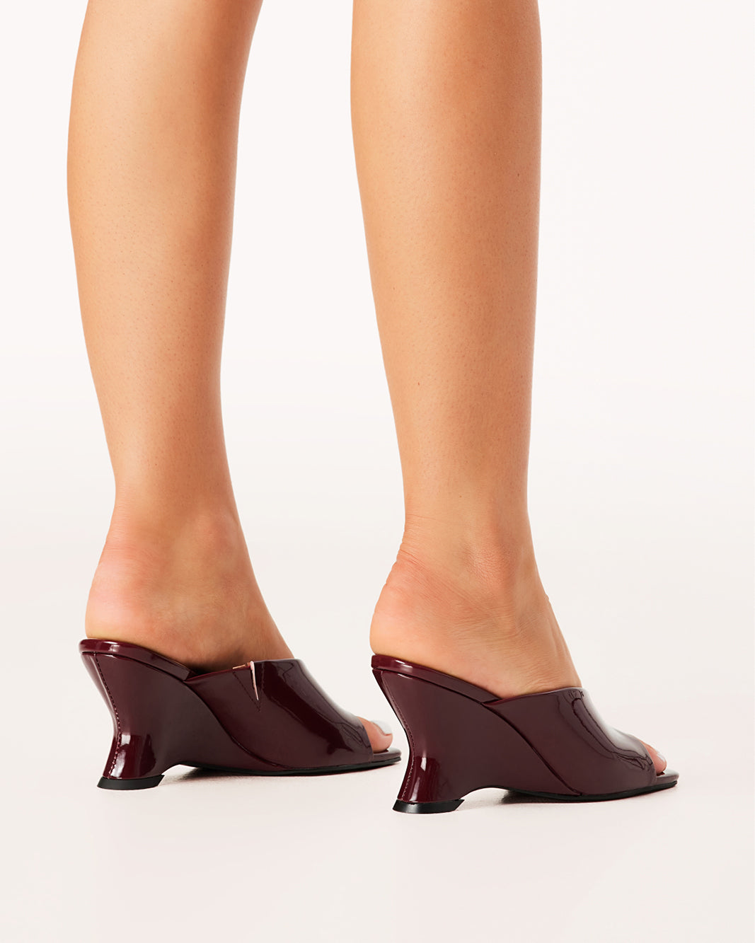 ISELLE - DARK CHERRY PATENT-Wedges-Billini-Billini