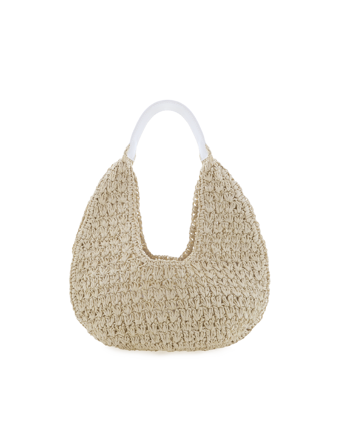 JASMINE SHOULDER BAG - NATURAL RAFFIA-Handbags-Billini-Billini