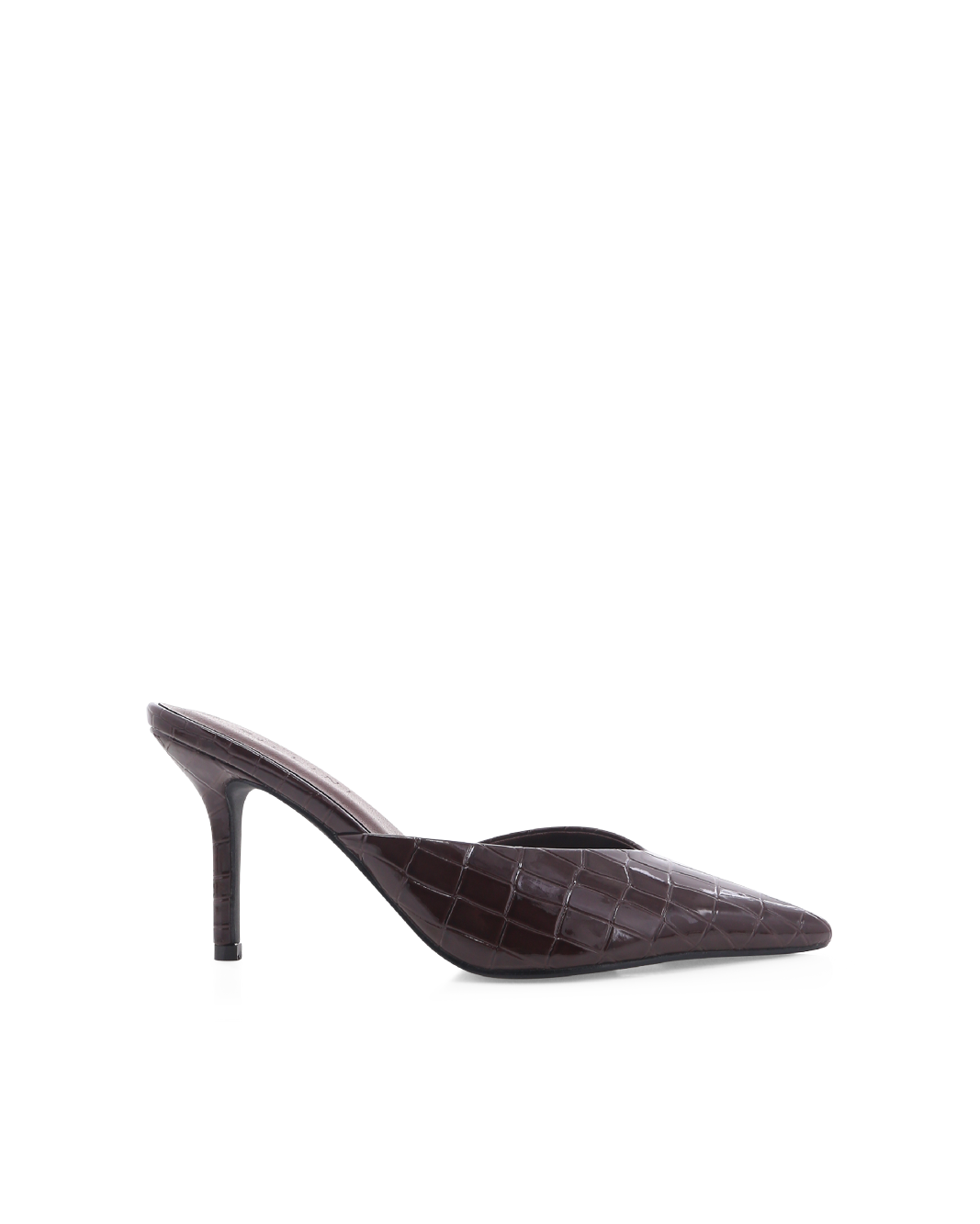 KAREY - DARK CACAO PATENT CROC-PUMPS-Billini-Billini