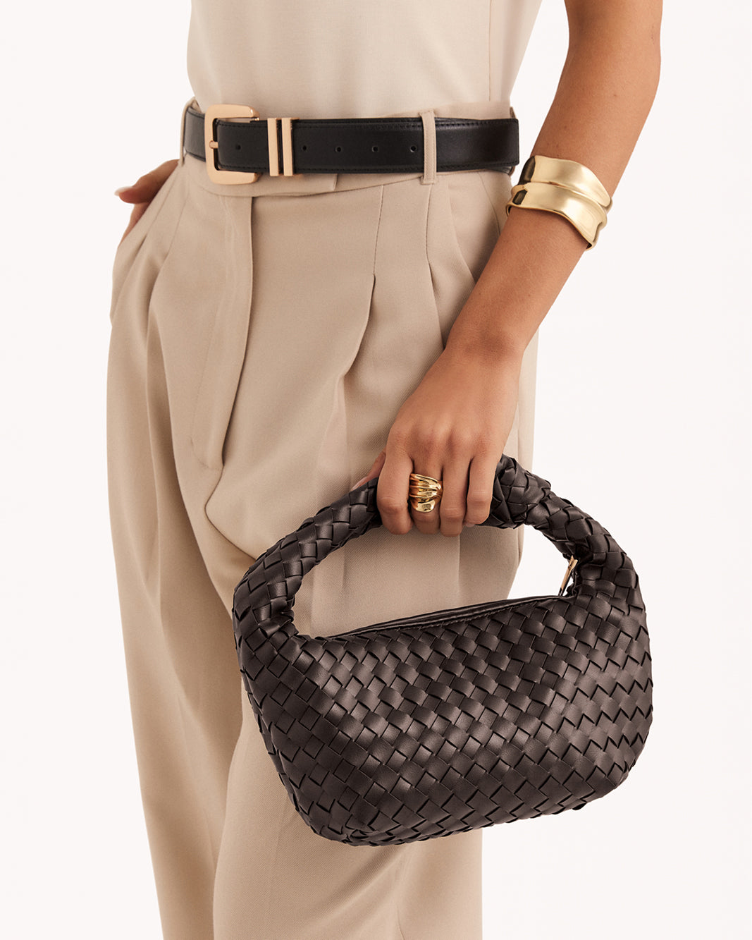 KERI HANDLE BAG - CHOCOLATE-Handbags-Billini-Billini
