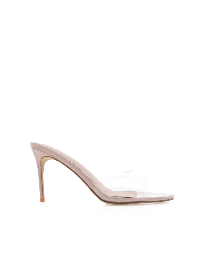 LETITIA - CLEAR-NUDE PATENT-Heels-Billini-Billini