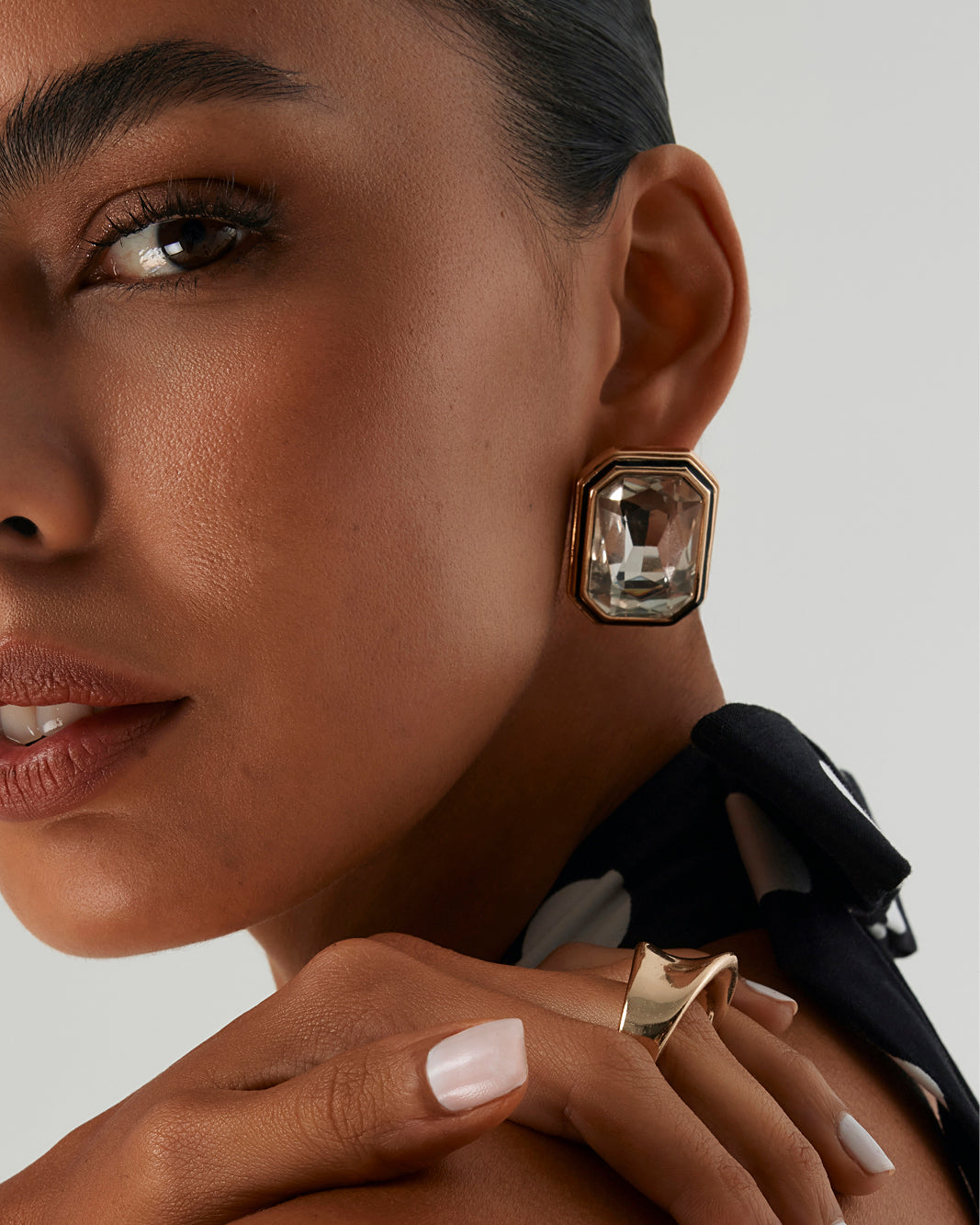 MARA EARRINGS - GOLD-DIAMANTE-JEWELLERY-Billini-Billini