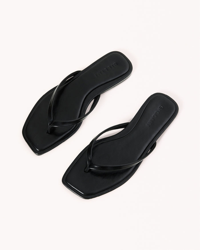 MILLICENT - BLACK SHINE-Sandals-Billini-Billini