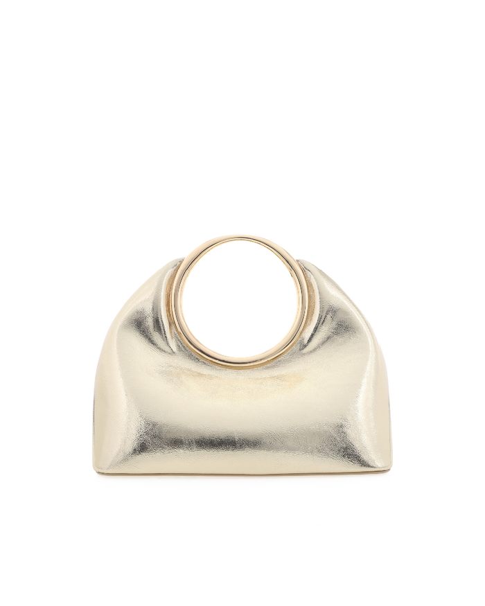 MONROE HANDLE BAG - GOLD METALLIC-Handbags-Billini-Billini