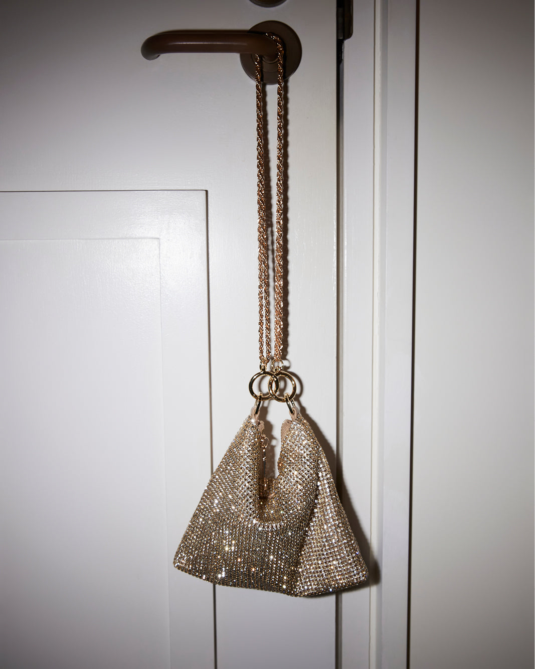 PIPER HANDLE BAG - LIGHT GOLD-DIAMANTE-Handbags-Billini-Billini
