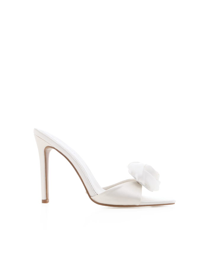 QAVAL - WHITE SATIN-Heels-Billini-Billini