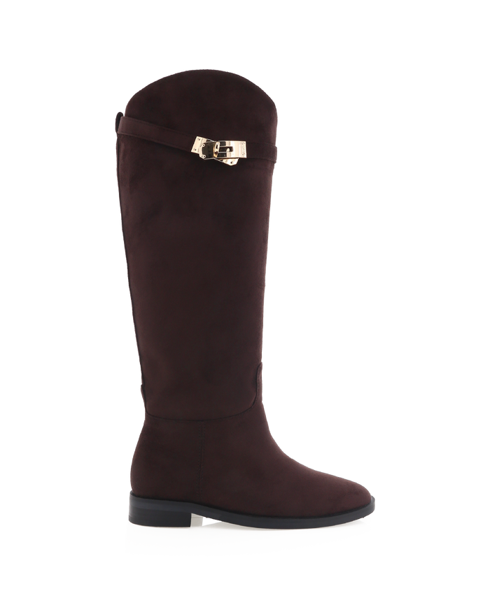 SOLENE - CHOCOLATE SUEDE-Boots-Billini-Billini