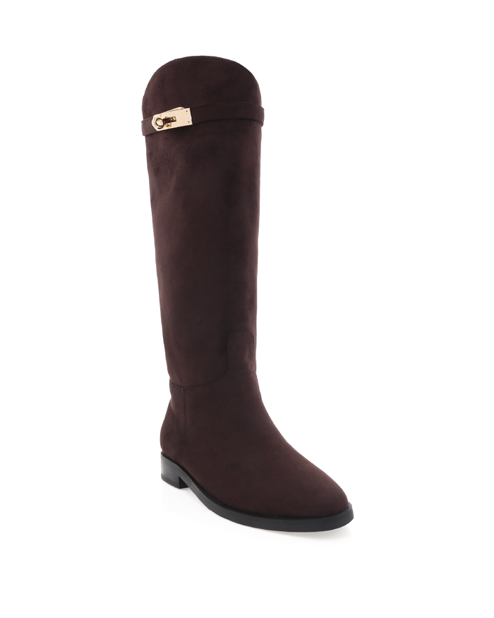 SOLENE - CHOCOLATE SUEDE-Boots-Billini-Billini
