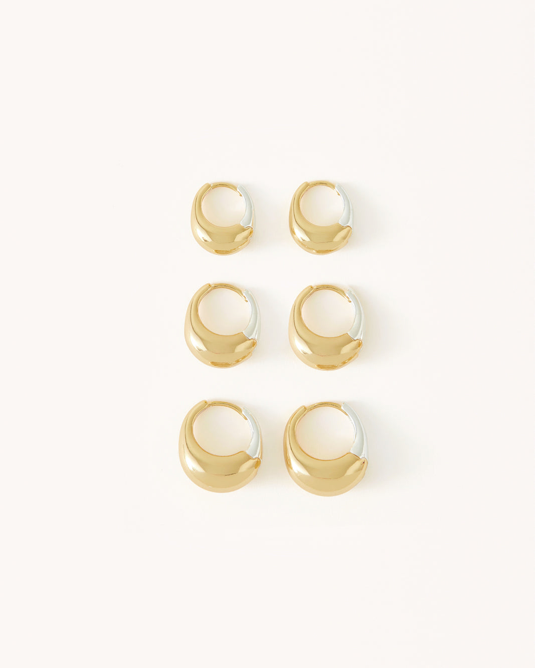 TALULLA 3 PACK EARRINGS - GOLD PLATED 18K-JEWELLERY-Billini-O/S-Billini