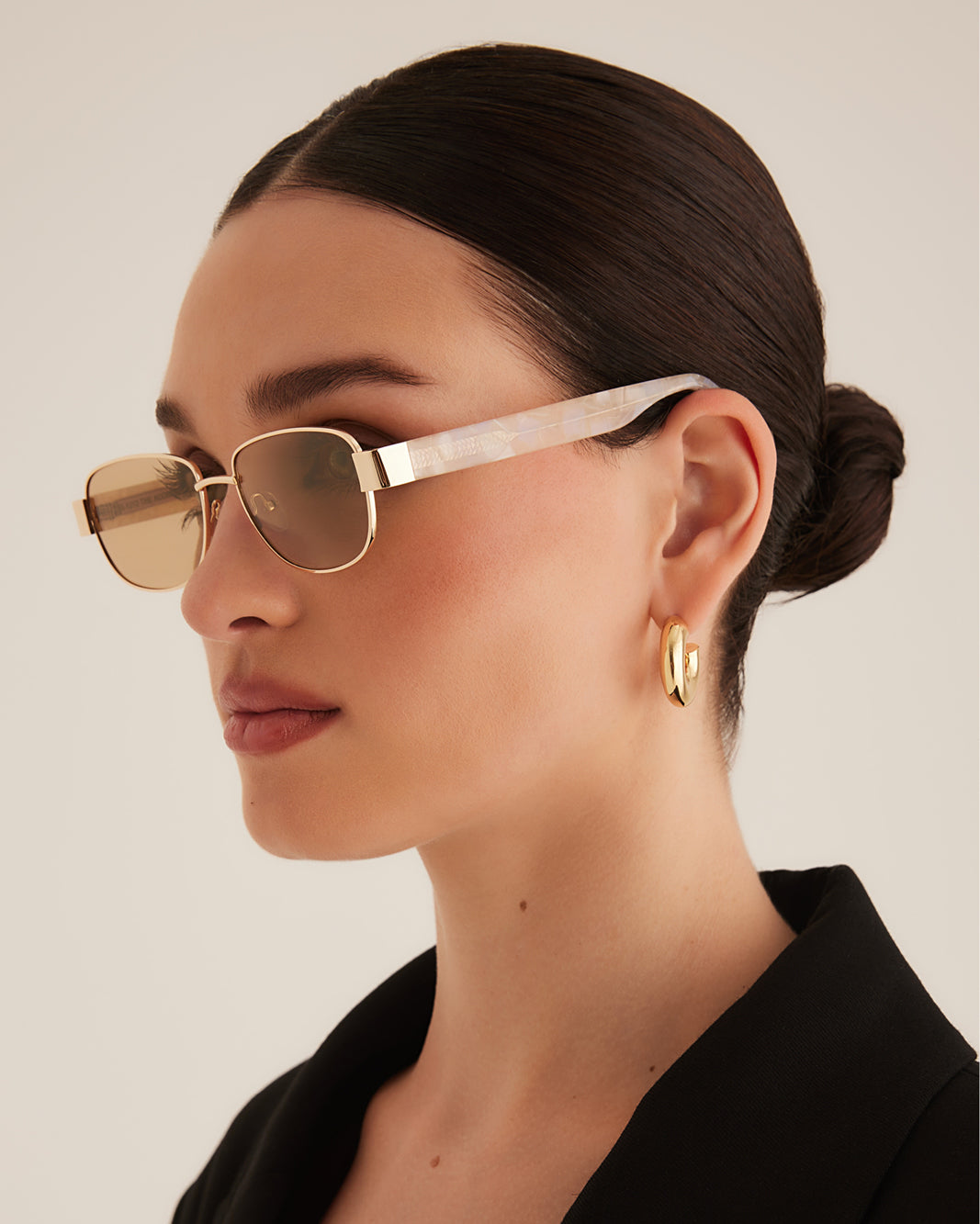 THE ADDISON - GOLD-PEARL TORT-BEIGE-SUNGLASSES-BANBE-Billini
