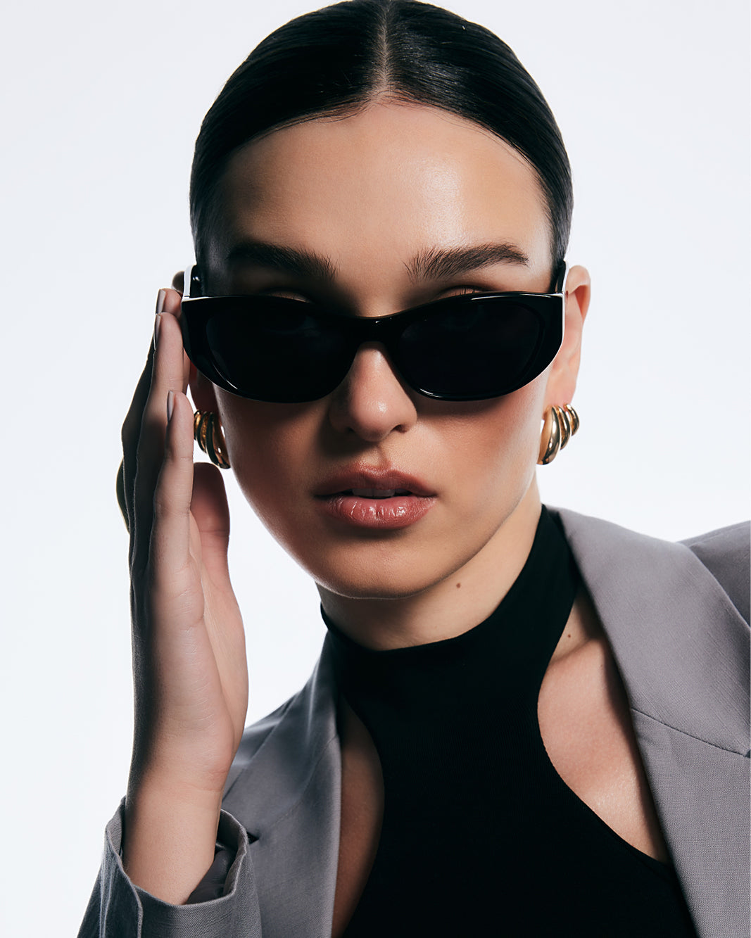 THE ARIANA - BLACK-BLACK-SUNGLASSES-BANBE-Billini