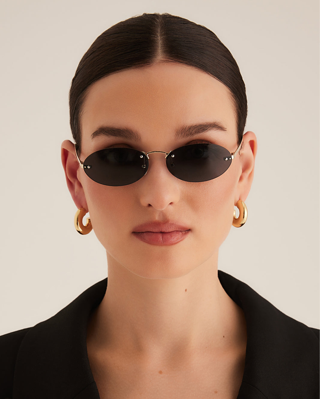 THE SABRINA - GOLD-SMOKE-SUNGLASSES-BANBE-Billini