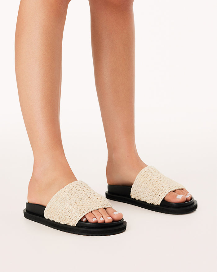TORVIE - CREAM CROCHET-Sandals-Billini-Billini