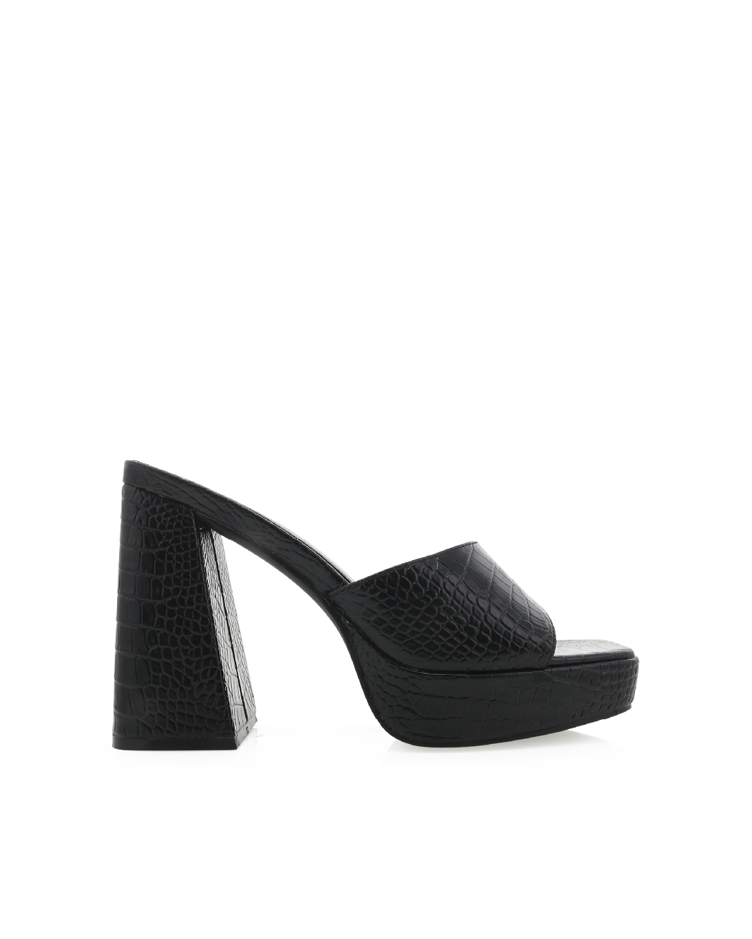 Black clearance croc heels