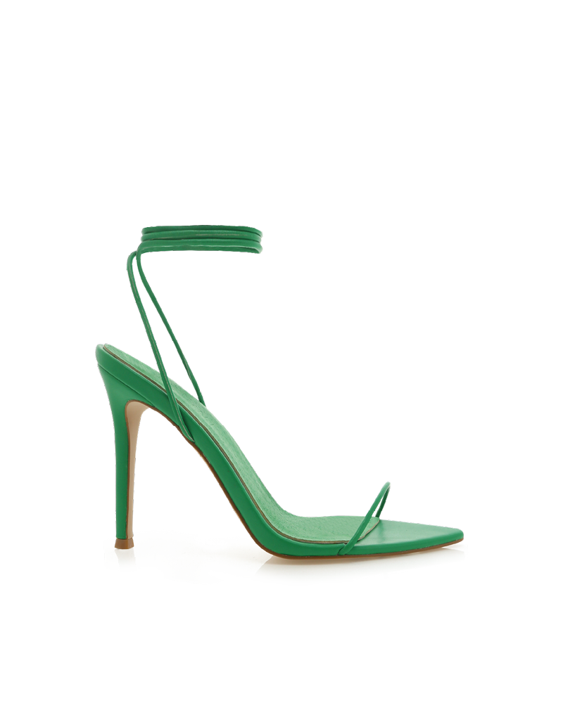 White and 2025 green heels