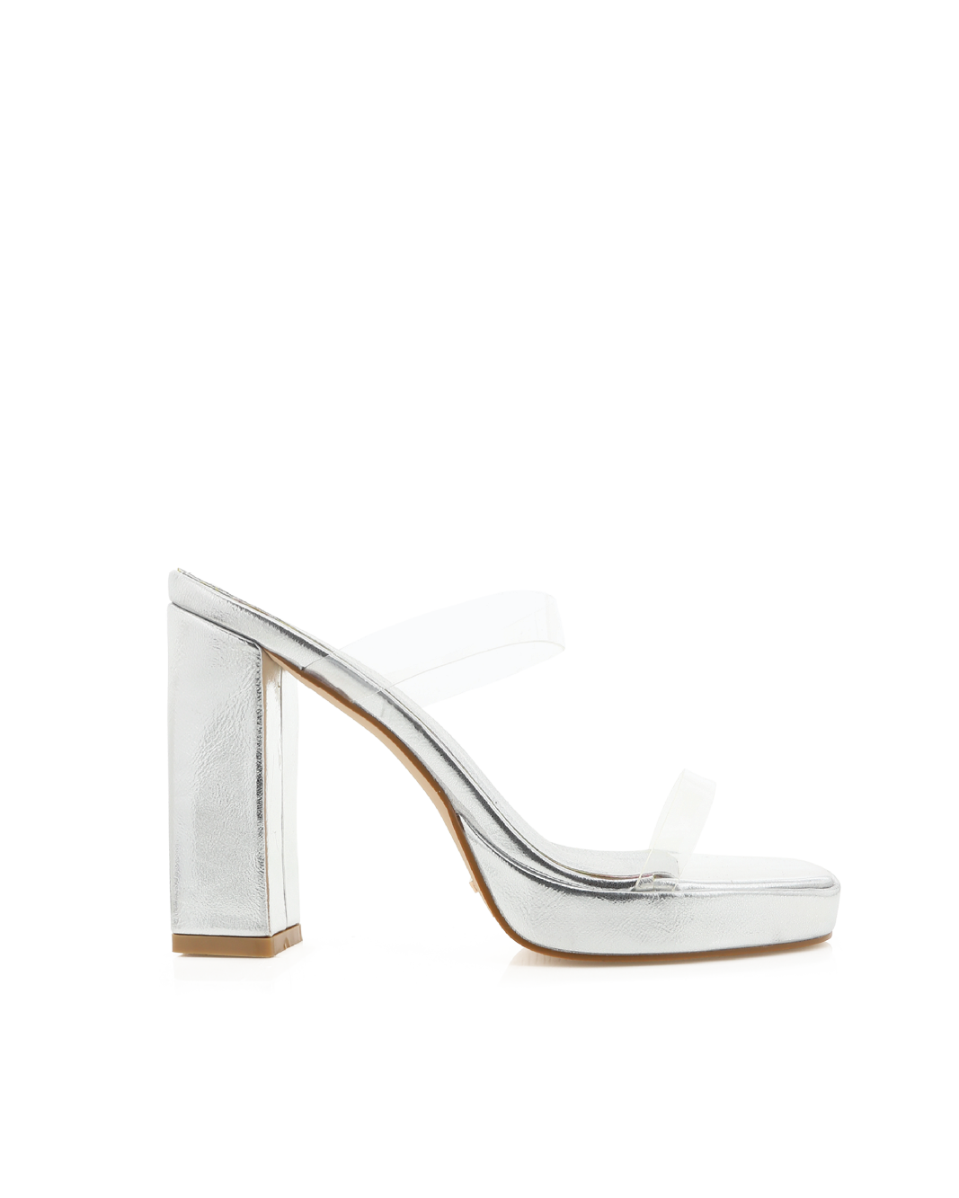 Grey 2025 clear heels