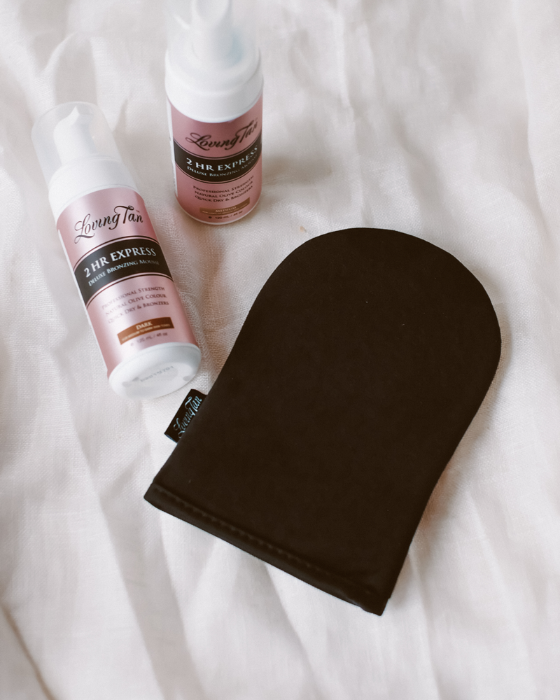 DELUXE SELF TANNING MITT - BLACK-TANNING-LOVING TAN-O/S-Billini