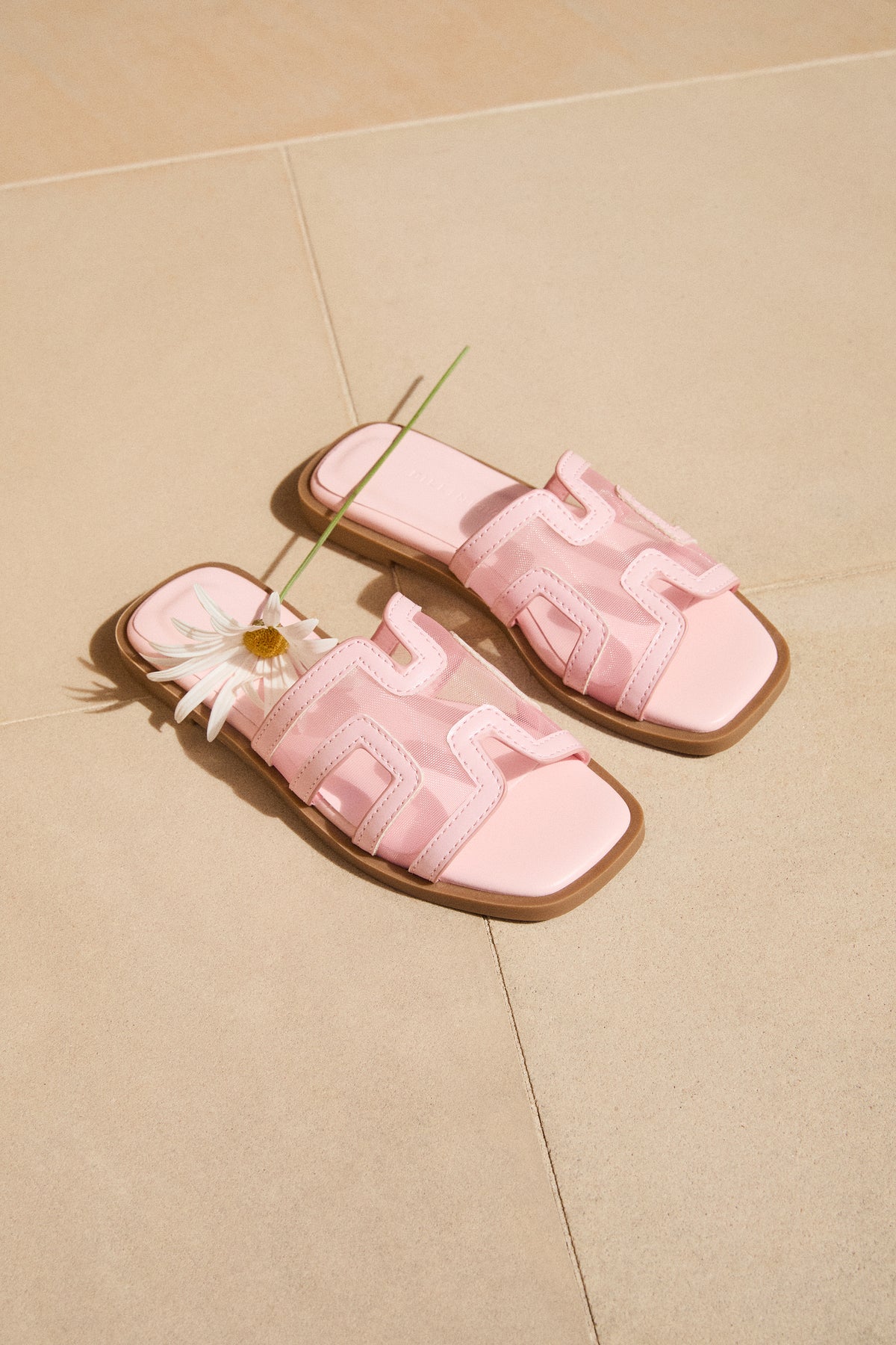 GORDY MINI - ICE PINK MESH-Sandals-Billini-Billini