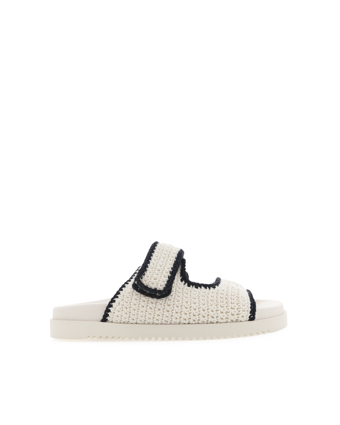 ABBOT - WHITE-BLACK-Sandals-Billini-Billini