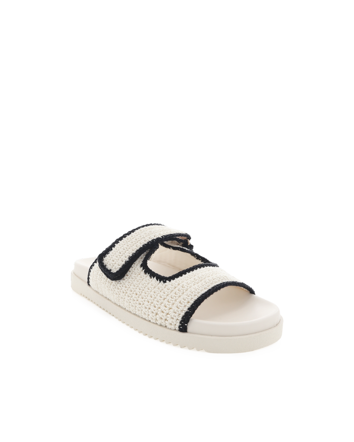 ABBOT - WHITE-BLACK-Sandals-Billini-Billini