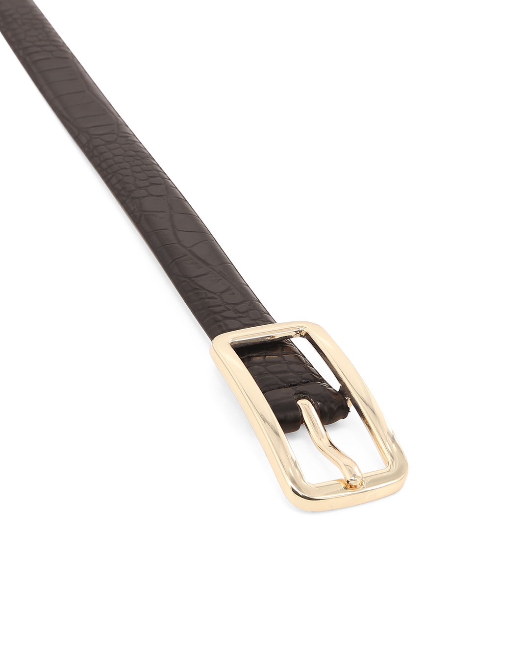 ADA BELT - BLACK CROC SHINE-GOLD-BELTS-Billini-Billini