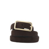 DARK CACAO SUEDE-GOLD