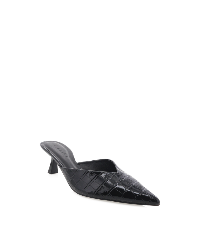 ADELE - BLACK PATENT CROC-PUMPS-Billini-Billini