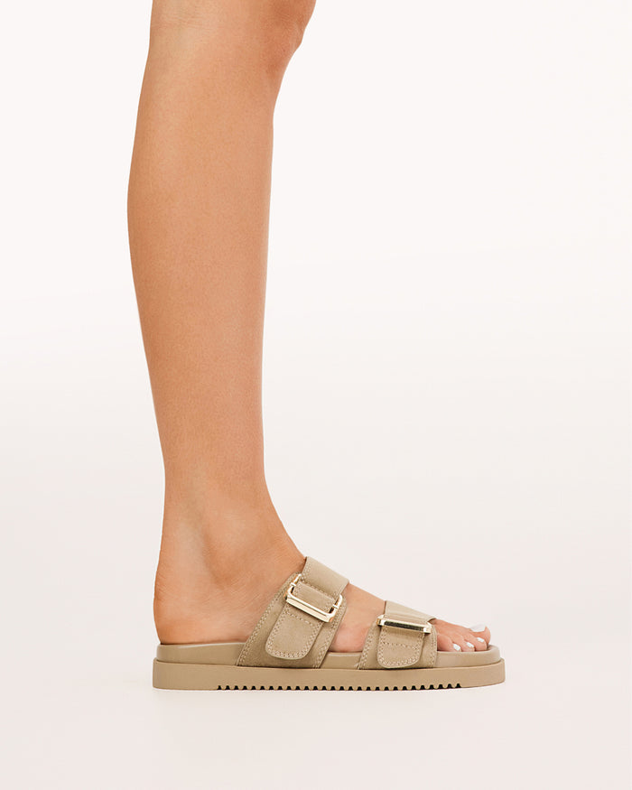 ADLEY - BISCUIT SUEDE-Sandals-Billini-Billini