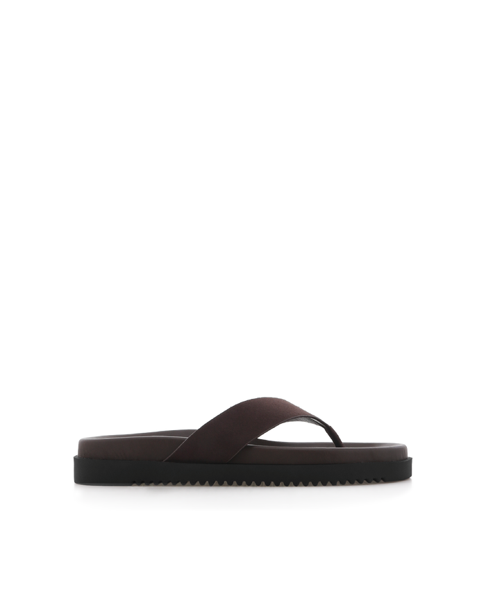 AILA - DARK CACAO SUEDE-Sandals-Billini-Billini