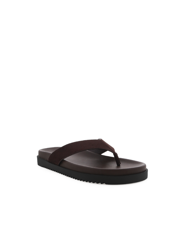 AILA - DARK CACAO SUEDE-Sandals-Billini-Billini