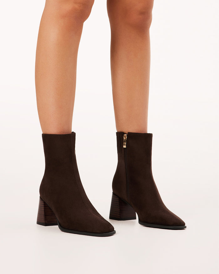 ALANIA - DARK CACAO SUEDE-Boots-Billini-Billini