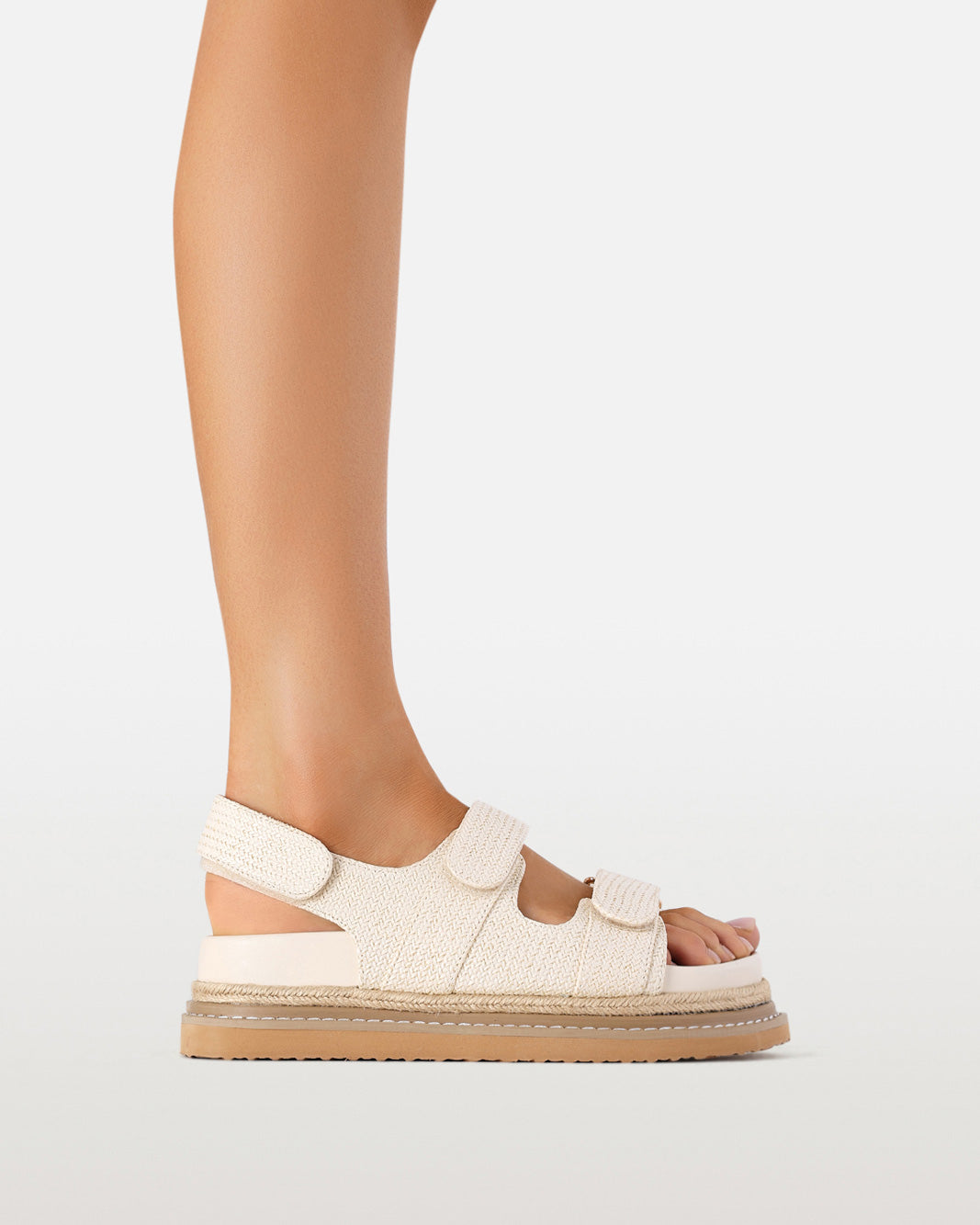ALEJANDRA - CREAM RAFFIA-Sandals-Billini-Billini