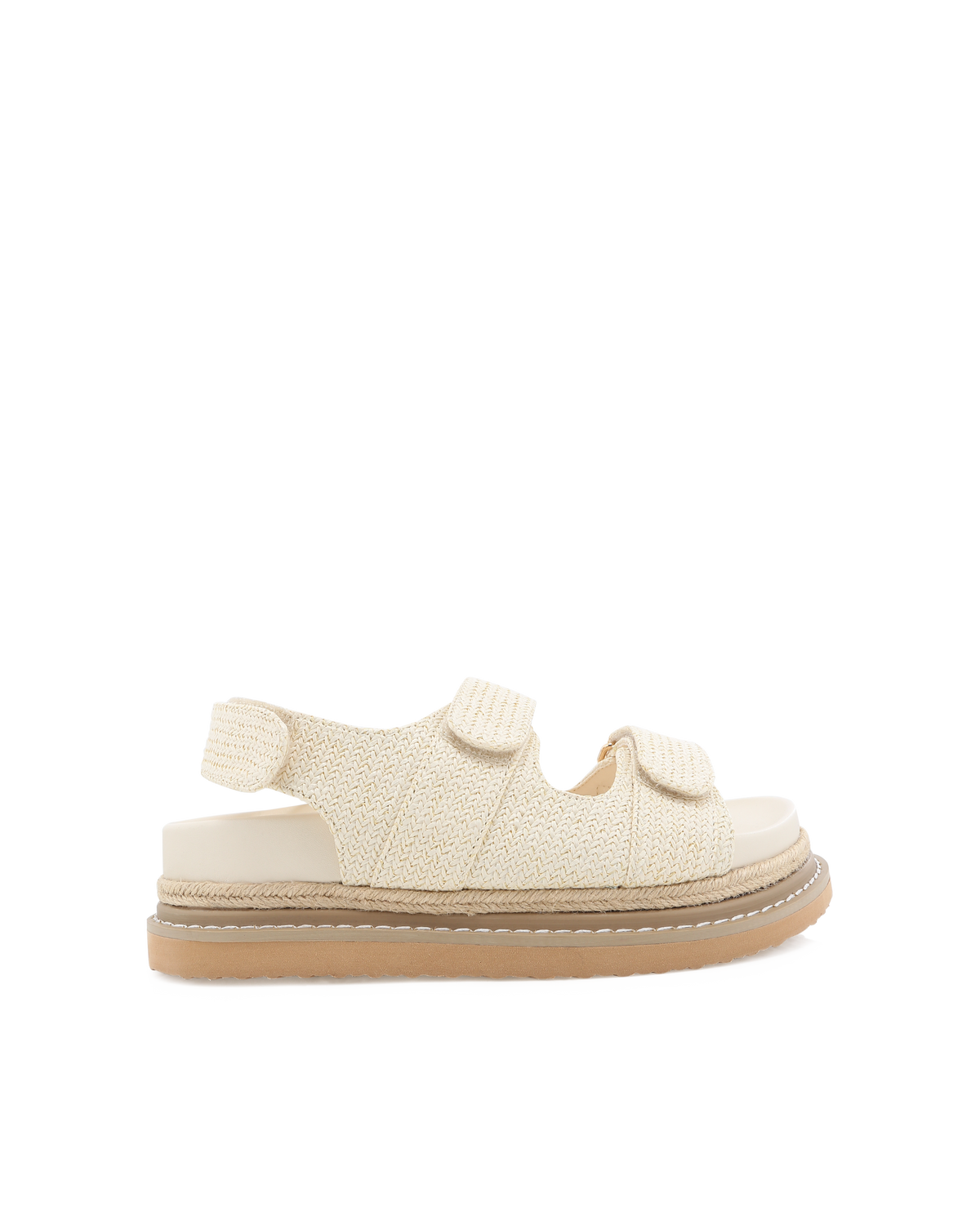 ALEJANDRA - CREAM RAFFIA-Sandals-Billini-Billini