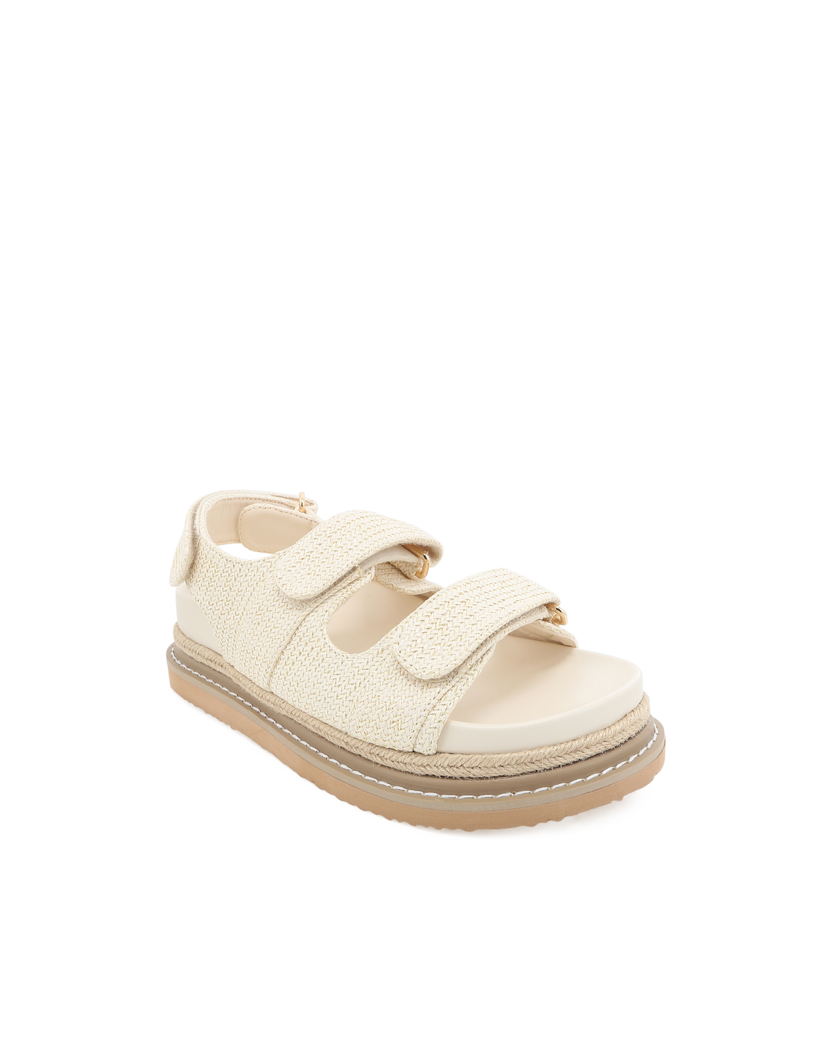 ALEJANDRA - CREAM RAFFIA-Sandals-Billini-Billini