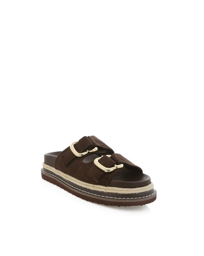 ALESSIA - DARK CACAO SUEDE-Sandals-Billini-Billini