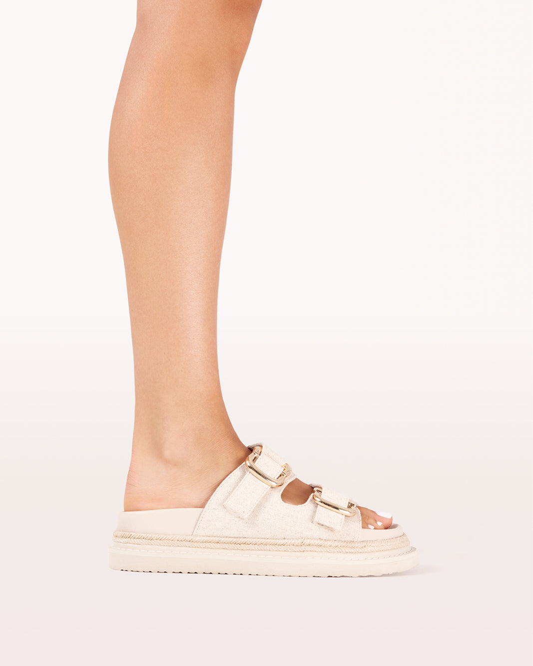 ALESSIA - WHEAT LINEN-Sandals-Billini-Billini