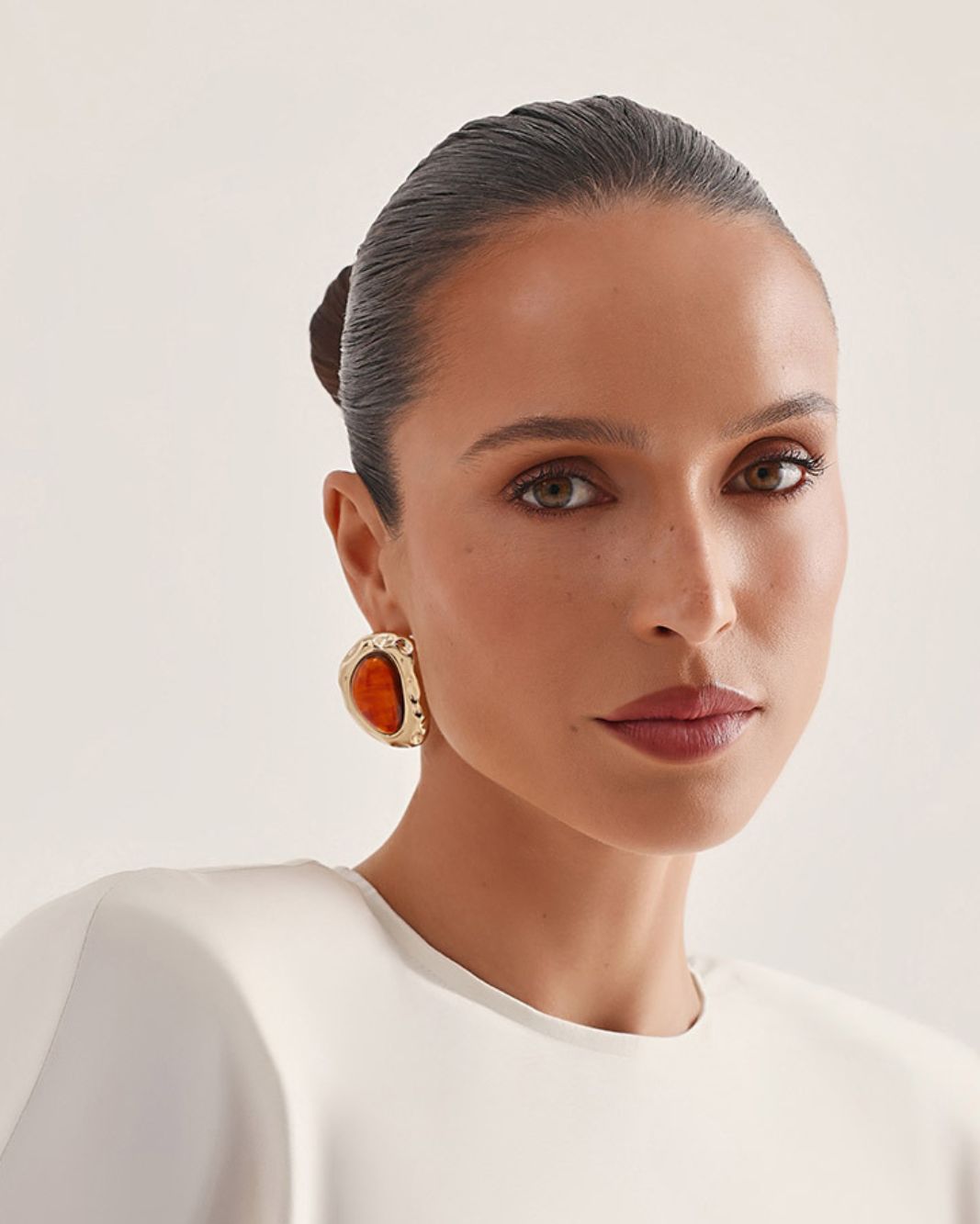 ALEX EARRINGS - GOLD-CHOCOLATE-JEWELLERY-Billini-Billini