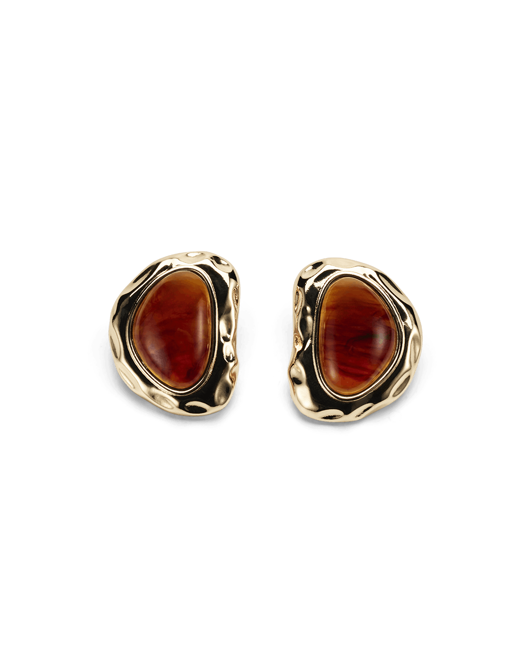 ALEX EARRINGS - GOLD-CHOCOLATE-JEWELLERY-Billini-Billini