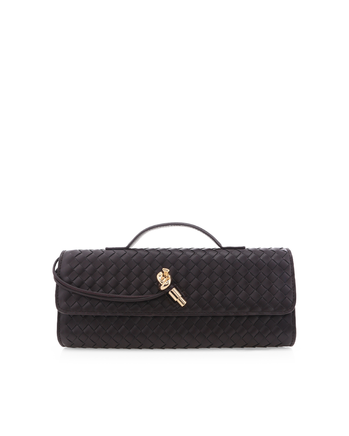 ALICE CLUTCH BAG - DARK CACAO-Handbags-Billini-Billini