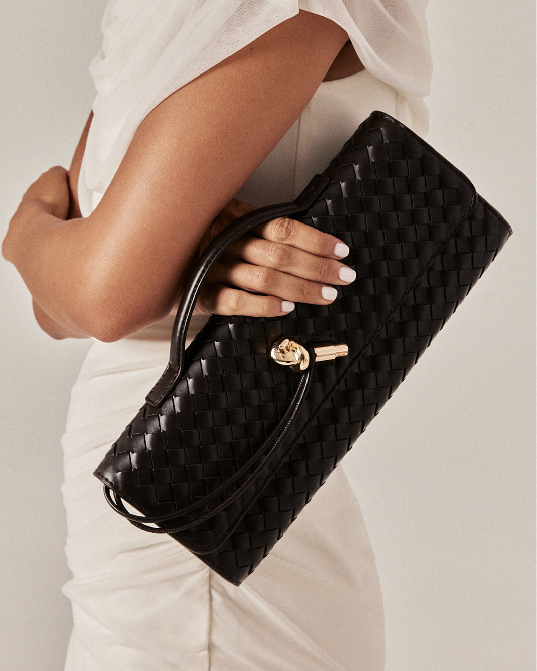 ALICE CLUTCH BAG - DARK CACAO-Handbags-Billini-Billini