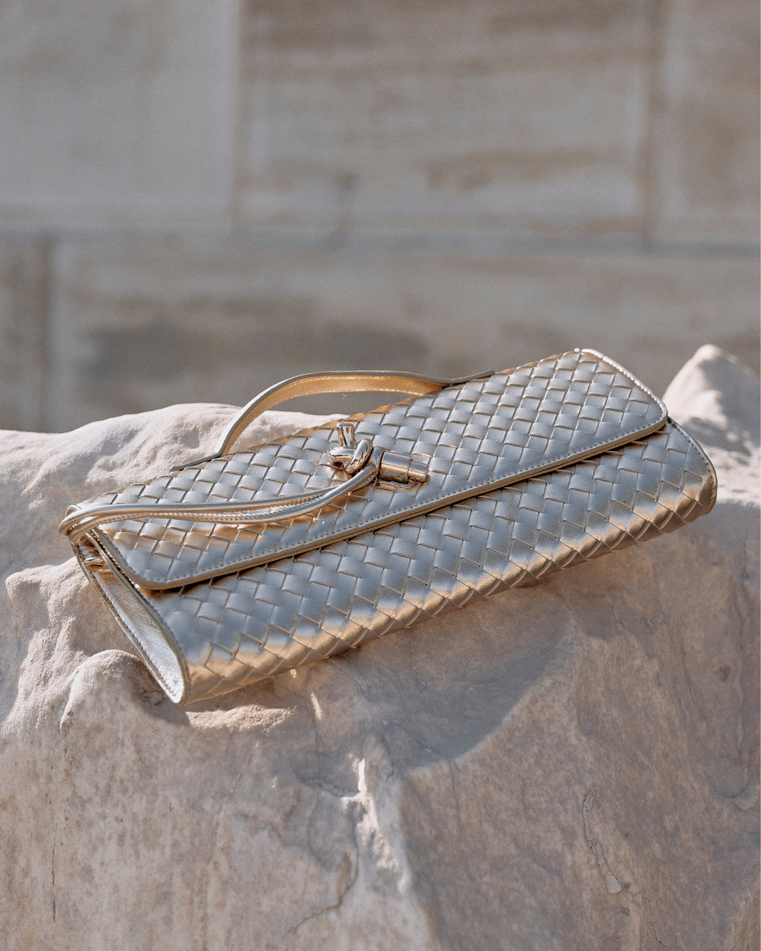 ALICE CLUTCH BAG - GOLD METALLIC-Handbags-Billini-Billini